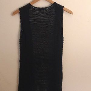Long open knit vest | BCBG | Festival